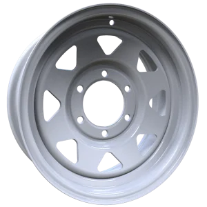 Envy Wheels – TRAILER STEEL SPOKE – White – 15″x6″ 0mm – All weather Wheels – 200WS-15655
